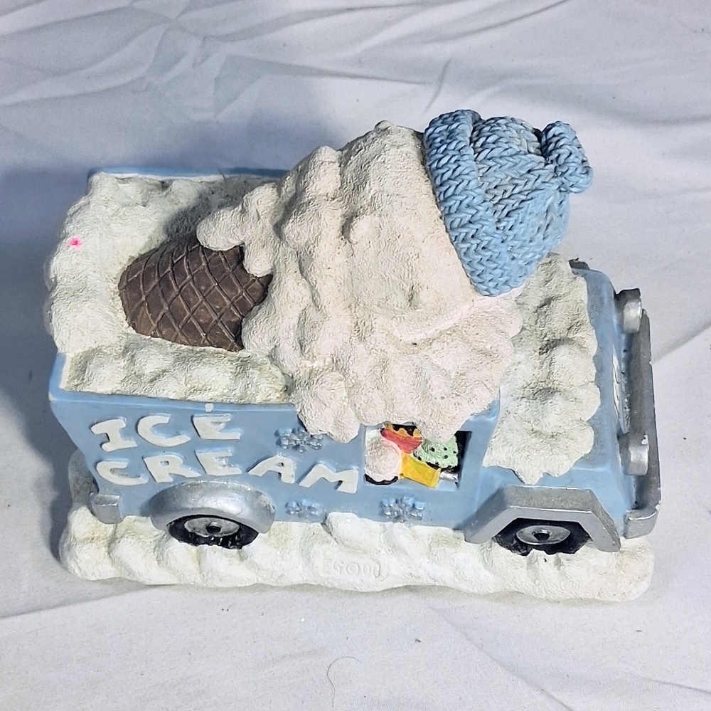 Encore Group Rare Cottagecore Holiday Decoration Wind-up Music Box #94653